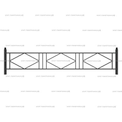 Ограда металлическая № 7