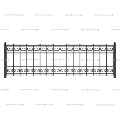 Ограда металлическая № 34