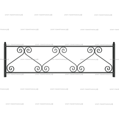 Ограда металлическая № 24