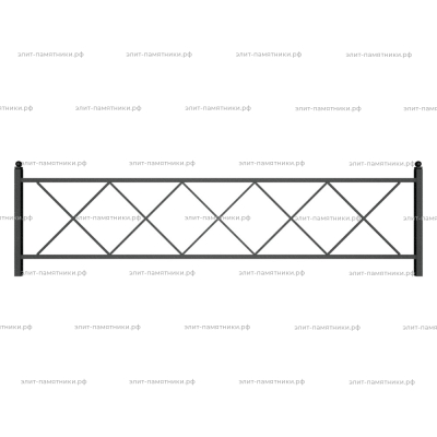 Ограда металлическая № 9