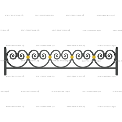 Ограда металлическая № 27