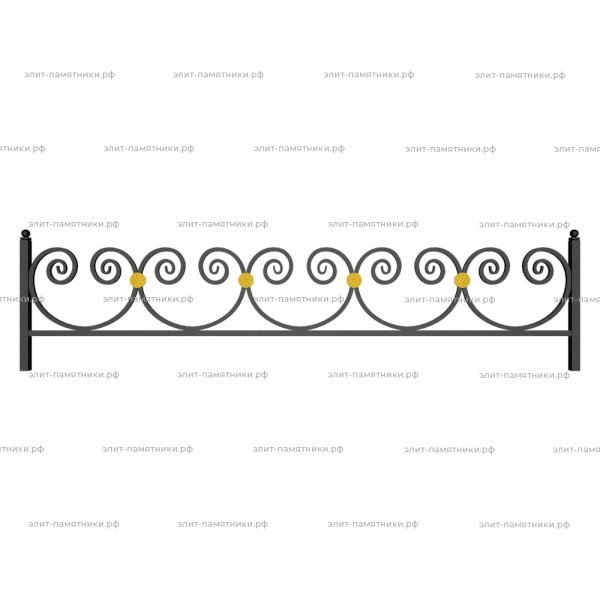 Ограда металлическая № 25