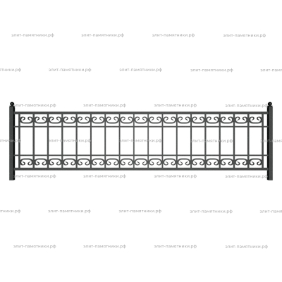 Ограда металлическая № 18