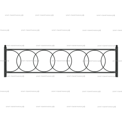 Ограда металлическая № 37