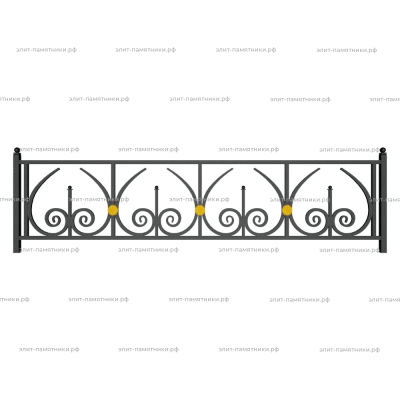 Ограда металлическая № 31