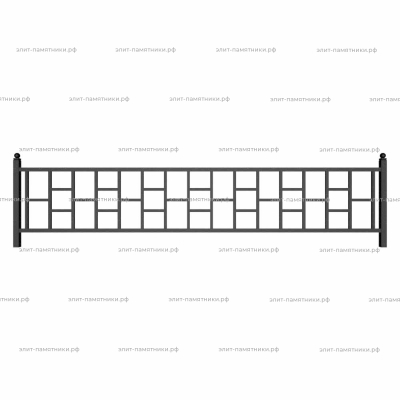 Ограда металлическая № 40