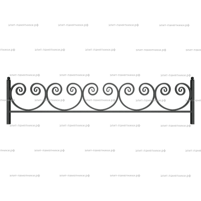 Ограда металлическая № 26