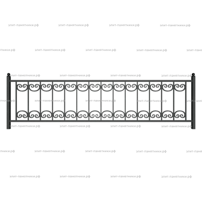 Ограда металлическая № 33
