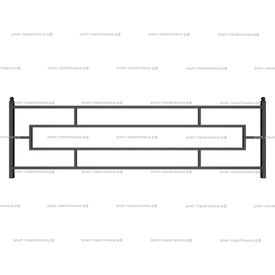 Ограда металлическая № 4
